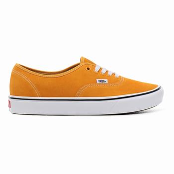 Vans Suede ComfyCush Authentic - Miesten Tennarit - Keltainen/Valkoinen